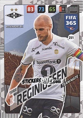 Sticker Tore Reginiussen - FIFA 365: 2017-2018. Adrenalyn XL - Nordic edition - Panini