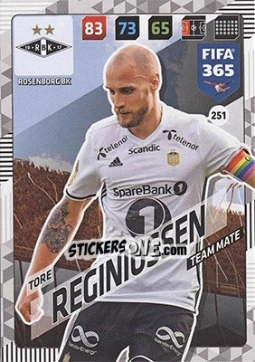 Sticker Tore Reginiussen - FIFA 365: 2017-2018. Adrenalyn XL - Nordic edition n. 251 - Panini