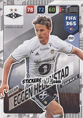 Figurina Vegar Eggen Hedenstad - FIFA 365: 2017-2018. Adrenalyn XL - Nordic edition n. 253 - Panini