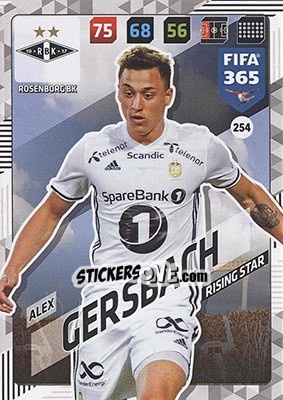 Sticker Alex Gersbach - FIFA 365: 2017-2018. Adrenalyn XL - Nordic edition - Panini