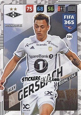 Figurina Alex Gersbach - FIFA 365: 2017-2018. Adrenalyn XL - Nordic edition n. 254 - Panini