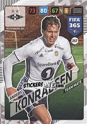 Figurina Anders Konradsen - FIFA 365: 2017-2018. Adrenalyn XL - Nordic edition n. 257 - Panini