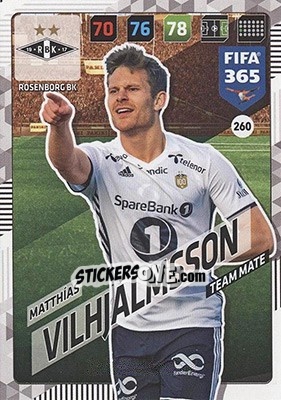 Sticker Matthias Vilhjalmsson - FIFA 365: 2017-2018. Adrenalyn XL - Nordic edition - Panini