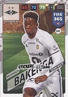 Figurina Mushaga Bakenga - FIFA 365: 2017-2018. Adrenalyn XL - Nordic edition n. 261 - Panini