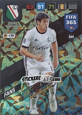 Sticker Guilherme - FIFA 365: 2017-2018. Adrenalyn XL - Nordic edition n. 264 - Panini
