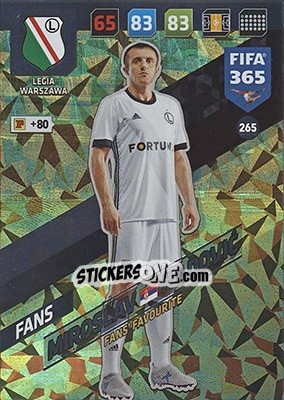 Sticker Miroslav Radovic - FIFA 365: 2017-2018. Adrenalyn XL - Nordic edition n. 265 - Panini