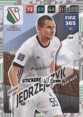 Sticker Artur Jedrzejczyk - FIFA 365: 2017-2018. Adrenalyn XL - Nordic edition - Panini
