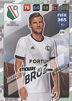 Sticker Lukasz Broź - FIFA 365: 2017-2018. Adrenalyn XL - Nordic edition - Panini