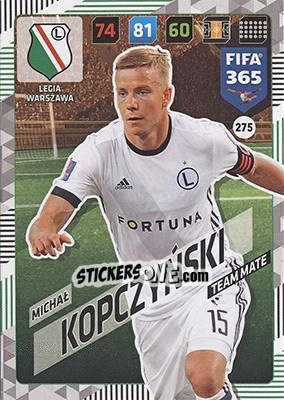 Sticker Michał Kopczyński - FIFA 365: 2017-2018. Adrenalyn XL - Nordic edition n. 275 - Panini
