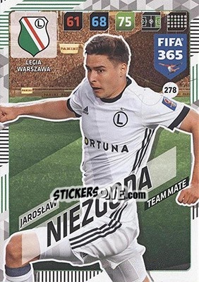 Sticker Jarosław Niezgoda - FIFA 365: 2017-2018. Adrenalyn XL - Nordic edition n. 278 - Panini