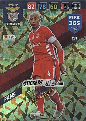 Sticker Luisão - FIFA 365: 2017-2018. Adrenalyn XL - Nordic edition n. 281 - Panini