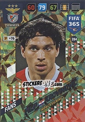 Sticker Filip Krovinovic - FIFA 365: 2017-2018. Adrenalyn XL - Nordic edition n. 284 - Panini