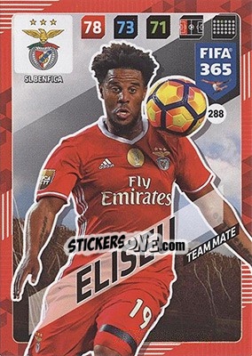 Sticker Eliseu - FIFA 365: 2017-2018. Adrenalyn XL - Nordic edition n. 288 - Panini