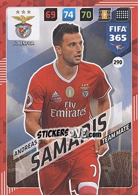 Cromo Andreas Samaris - FIFA 365: 2017-2018. Adrenalyn XL - Nordic edition - Panini