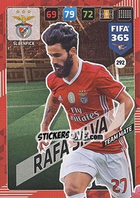 Sticker Rafa Silva - FIFA 365: 2017-2018. Adrenalyn XL - Nordic edition n. 292 - Panini