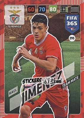 Sticker Raúl Jiménez - FIFA 365: 2017-2018. Adrenalyn XL - Nordic edition n. 295 - Panini