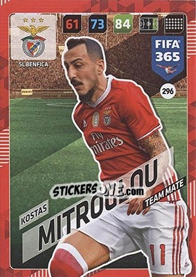 Cromo Kostas Mitroglou - FIFA 365: 2017-2018. Adrenalyn XL - Nordic edition n. 296 - Panini