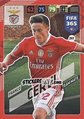 Sticker Franco Cervi - FIFA 365: 2017-2018. Adrenalyn XL - Nordic edition n. 297 - Panini
