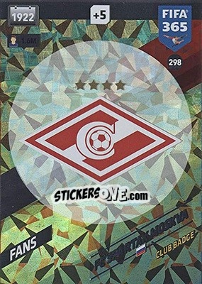 Sticker Club Badge - FIFA 365: 2017-2018. Adrenalyn XL - Nordic edition n. 298 - Panini