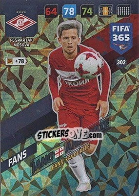 Sticker Jano Ananidze - FIFA 365: 2017-2018. Adrenalyn XL - Nordic edition n. 302 - Panini