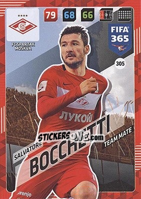 Sticker Salvatore Bocchetti - FIFA 365: 2017-2018. Adrenalyn XL - Nordic edition n. 305 - Panini