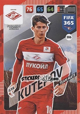 Cromo Ilya Kutepov - FIFA 365: 2017-2018. Adrenalyn XL - Nordic edition - Panini