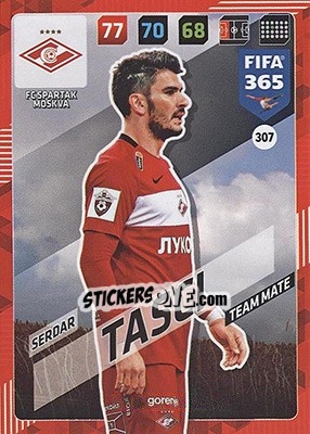 Sticker Serdar Tasci - FIFA 365: 2017-2018. Adrenalyn XL - Nordic edition n. 307 - Panini