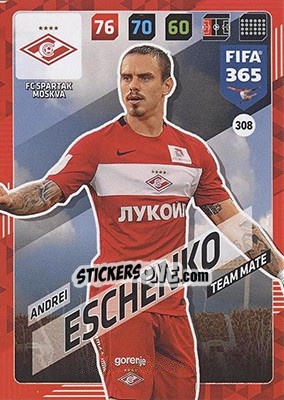 Figurina Andrei Eschenko - FIFA 365: 2017-2018. Adrenalyn XL - Nordic edition - Panini