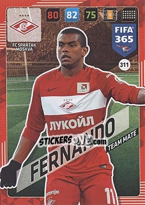 Sticker Fernando - FIFA 365: 2017-2018. Adrenalyn XL - Nordic edition - Panini