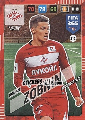 Figurina Roman Zobnin - FIFA 365: 2017-2018. Adrenalyn XL - Nordic edition - Panini