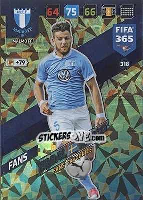 Sticker Erdal Rakip - FIFA 365: 2017-2018. Adrenalyn XL - Nordic edition - Panini