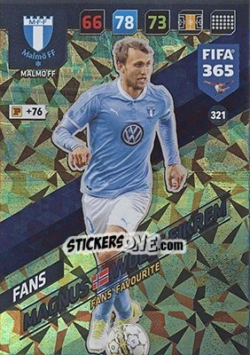 Sticker Magnus Wolff Eikrem - FIFA 365: 2017-2018. Adrenalyn XL - Nordic edition n. 321 - Panini