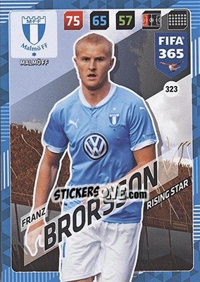Sticker Franz Brorsson - FIFA 365: 2017-2018. Adrenalyn XL - Nordic edition - Panini