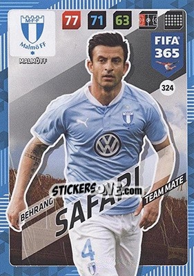 Sticker Behrang Safari - FIFA 365: 2017-2018. Adrenalyn XL - Nordic edition n. 324 - Panini