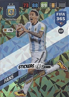 Sticker Ángel Di María - FIFA 365: 2017-2018. Adrenalyn XL - Nordic edition n. 337 - Panini