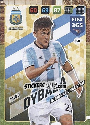 Sticker Paulo Dybala - FIFA 365: 2017-2018. Adrenalyn XL - Nordic edition - Panini