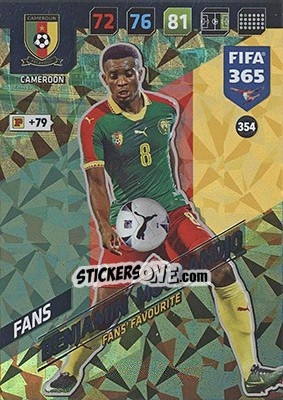 Figurina Benjamin Moukandjo - FIFA 365: 2017-2018. Adrenalyn XL - Nordic edition - Panini