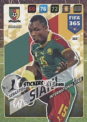 Sticker Sébastien Siani - FIFA 365: 2017-2018. Adrenalyn XL - Nordic edition n. 365 - Panini