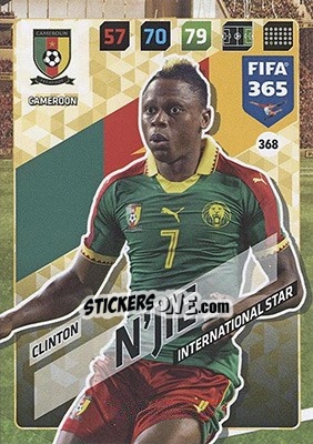 Sticker Clinton N'Jie - FIFA 365: 2017-2018. Adrenalyn XL - Nordic edition n. 368 - Panini