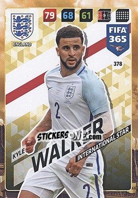 Sticker Kyle Walker - FIFA 365: 2017-2018. Adrenalyn XL - Nordic edition n. 378 - Panini
