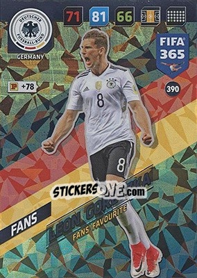 Sticker Leon Goretzka - FIFA 365: 2017-2018. Adrenalyn XL - Nordic edition n. 390 - Panini
