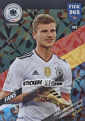 Sticker Timo Werner - FIFA 365: 2017-2018. Adrenalyn XL - Nordic edition n. 392 - Panini