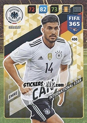 Sticker Emre Can - FIFA 365: 2017-2018. Adrenalyn XL - Nordic edition n. 400 - Panini