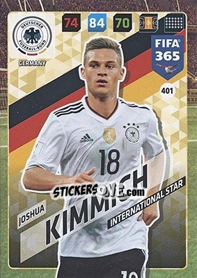 Sticker Joshua Kimmich - FIFA 365: 2017-2018. Adrenalyn XL - Nordic edition n. 401 - Panini