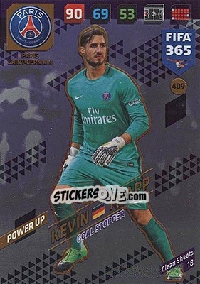Sticker Kevin Trapp - FIFA 365: 2017-2018. Adrenalyn XL - Nordic edition n. 409 - Panini