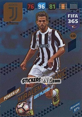 Sticker Miralem Pjanic - FIFA 365: 2017-2018. Adrenalyn XL - Nordic edition n. 430 - Panini
