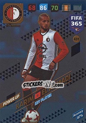 Sticker Karim El Ahmadi - FIFA 365: 2017-2018. Adrenalyn XL - Nordic edition n. 431 - Panini