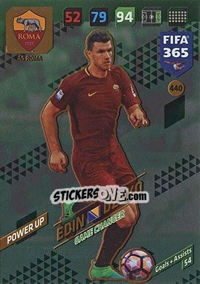 Sticker Edin Džeko - FIFA 365: 2017-2018. Adrenalyn XL - Nordic edition n. 440 - Panini