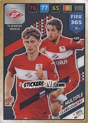 Sticker Ilya Kutepov / Dmitri Kombarov - FIFA 365: 2017-2018. Adrenalyn XL - Nordic edition n. 459 - Panini