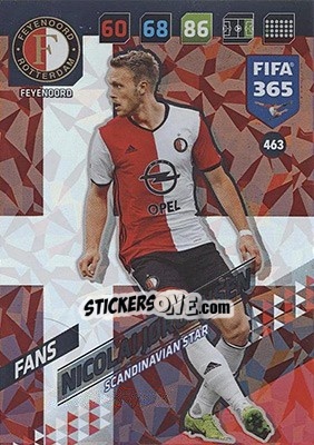 Sticker Nicolai Jørgensen - FIFA 365: 2017-2018. Adrenalyn XL - Nordic edition n. 463 - Panini